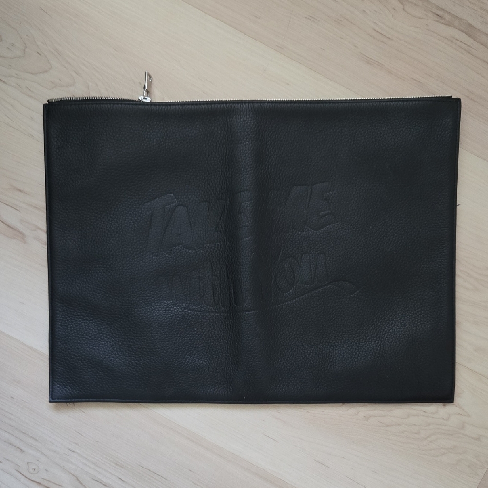 Reformation x Baron Von Fancy Take Me With You Black Leather Bag